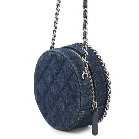 CHANEL Matelasse ChainShoulder Bag Denim Navy - Picture 2 of 11